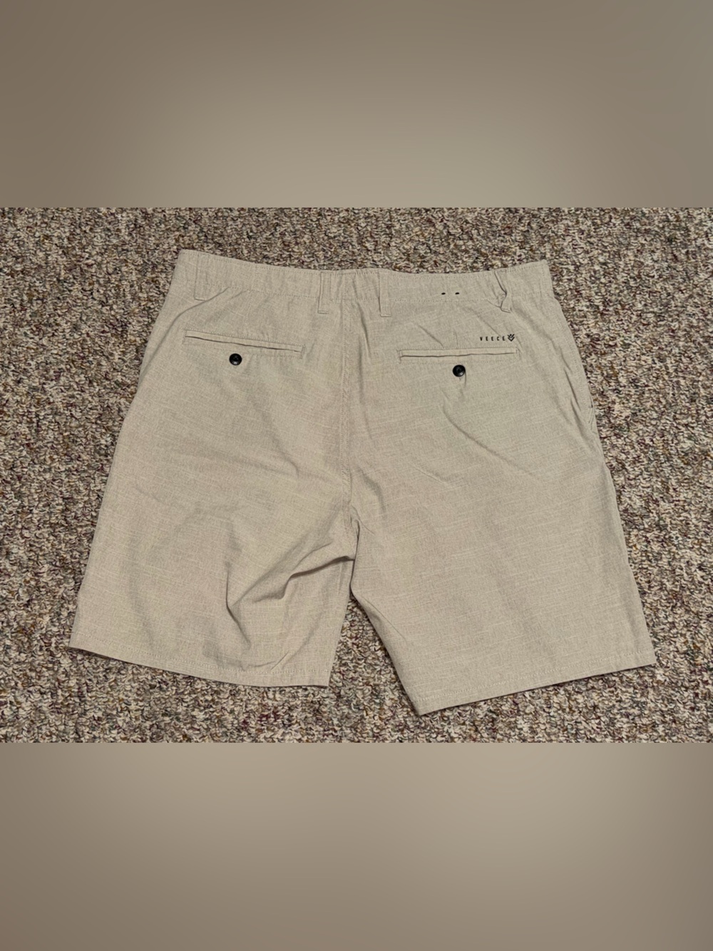 Men's size 36 shorts veece Beige Casual Shorts golf performance - Picture 2 of 5